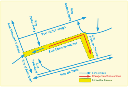 Les aménagements cyclables de la rue Étienne Marcel bientôt achevés !