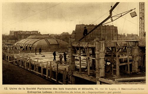 Carte postale de la Société parisienne de tranchage et de découpage ©Coll. Musée de l’Histoire vivante