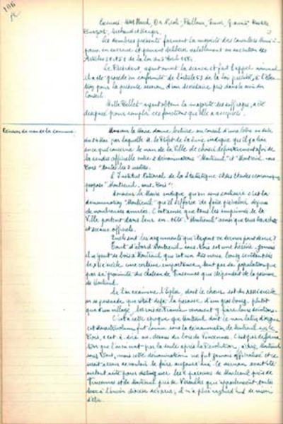 Délibération du 12 juillet 1951, extraite du registre des délibérations du conseil municipal du 7 mars 1951 au 21 mai 1952 © Archives municipales de la ville de Montreuil
