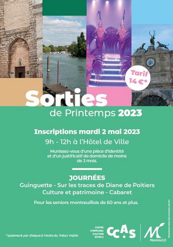 Montreuil | Sorties de printemps 2023