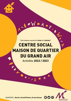 Les activités de la Maison de Quartier Grand Air - Centre Social 2022-2023