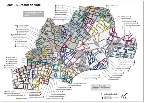 Carte des bureaux de vote