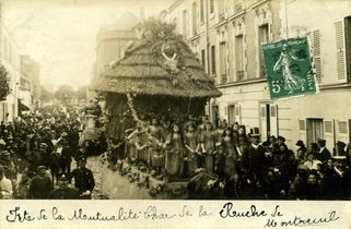 La fête de la Mutualité, le 13 juin 1909 (carte postale) ©Coll. Musée de l’Histoire vivante