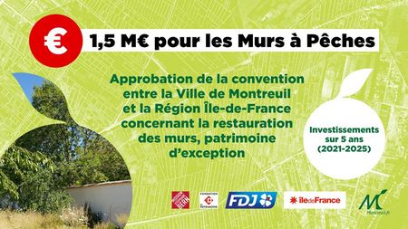 Approbation d'une convention entre la ville de Montreuil et la Région Île-de France