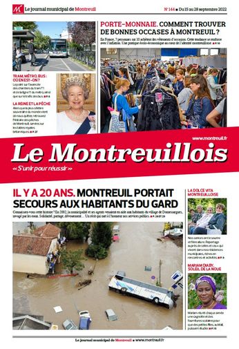 Le Montreuillois n°144 - du 15 au 28 septembre 2022