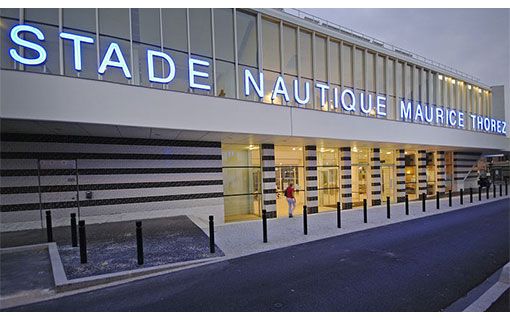 Stade nautique Maurice Thorez : visite de chantier
