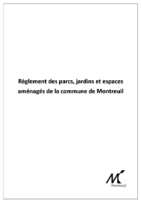 Règlement des parcs & squares de Montreuil