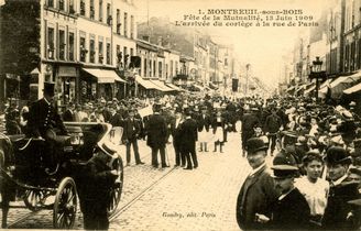 La fête de la Mutualité, le 13 juin 1909 (carte postale) ©Coll. Musée de l’Histoire vivante