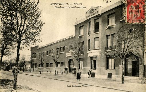 Groupe scolaire de la Boissière, boulevard Châteaudun (carte postale) ©Coll. Musée de l’Histoire vivante
