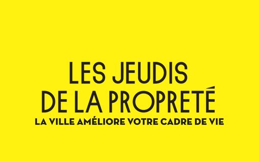 Les jeudis de la propreté Les jeudis de la propreté