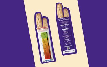 Un violentomètre imprimé sur les sacs à baguette pour prévenir les violences conjugales