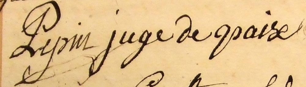 Signature de Pierre Pépin, extraite du Registre de l’Assemblée municipale, 1790-1793 ©Archives municipales de la ville de Montreuil