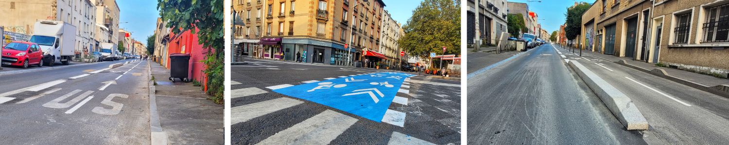 piste cyclable bi-directionnelle de la rue Étienne Marcel