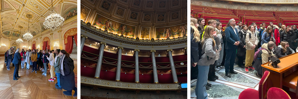 Des élèves Cottbusiens et Montreuillois en visite à l’Assemblée nationale