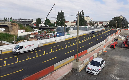 Prolongement du tramway T1 : déviation dans le secteur de l'A3