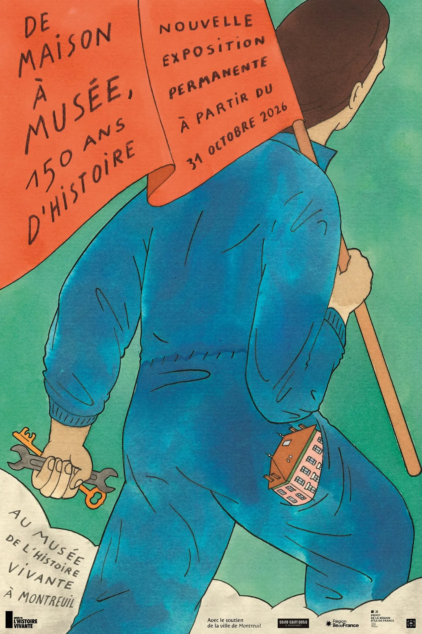 Affiche de maison à musée
